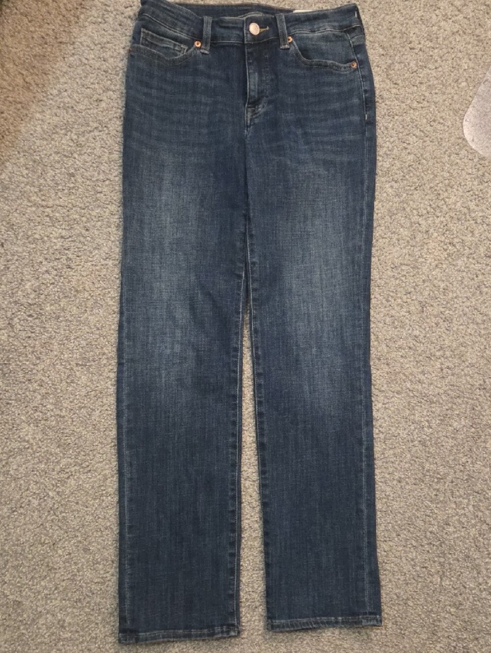 Cosmic Blue Love Women's Dark Blue Ellie Straight Jeans 27 Waist 29L - Picture 7 of 11